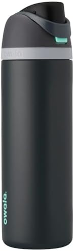 Owala FreeSip 710 ml Edelstahl Trinkflasche mit Strohhalm – BPA-frei für Sport, Fitness und Reisen, Foggy Tide