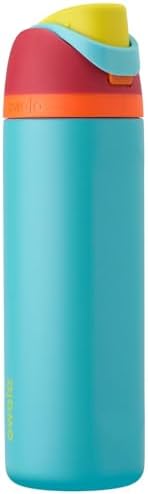 Owala FreeSip 710 ml Edelstahl Trinkflasche mit Strohhalm – BPA-frei für Sport, Fitness und Reisen, Foggy Tide