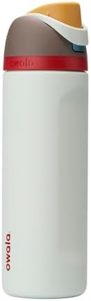 Owala FreeSip 710 ml Edelstahl Trinkflasche mit Strohhalm – BPA-frei für Sport, Fitness und Reisen, Foggy Tide