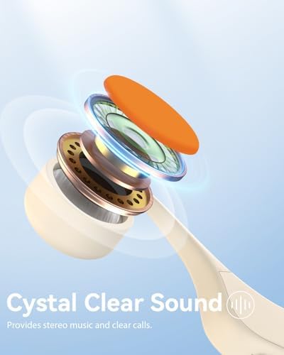 MONODEAL Knochenschall Kopfhörer Bluetooth 5.3 - IPX6 Wasserdicht & Typ-C zum Joggen und Radfahren