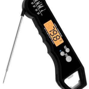 Küchenprofi Fleischthermometer Digital – Wasserdichtes BBQ Thermometer mit Hintergrundbeleuchtung für perfekte Grillerge
