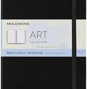 Moleskine Aquarell-Notizbuch 13x21 cm – Hochwertiges Skizzenalbum für kreative Künstler, Hardcover, FSC-zertifiziert, id