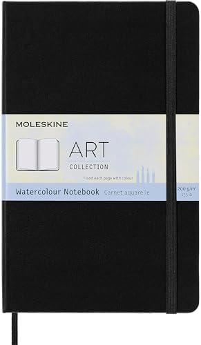 Moleskine Aquarell-Notizbuch 13x21 cm – Hochwertiges Skizzenalbum für kreative Künstler, Hardcover, FSC-zertifiziert, id