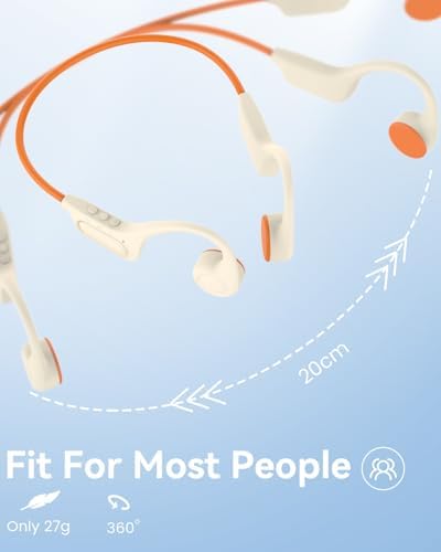 MONODEAL Knochenschall Kopfhörer Bluetooth 5.3 - IPX6 Wasserdicht & Typ-C zum Joggen und Radfahren
