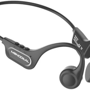MONODEAL Knochenschall Kopfhörer Bluetooth 5.3 - IPX6 Wasserdicht & Typ-C zum Joggen und Radfahren