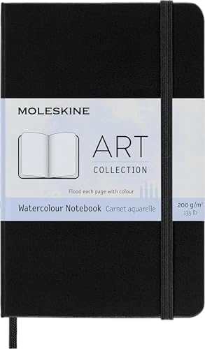 Moleskine Aquarell-Notizbuch 13x21 cm – Hochwertiges Skizzenalbum für kreative Künstler, Hardcover, FSC-zertifiziert, id