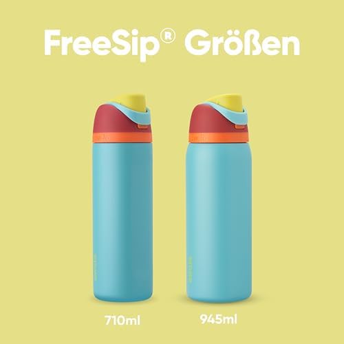 Owala FreeSip 710 ml Edelstahl Trinkflasche mit Strohhalm – BPA-frei für Sport, Fitness und Reisen, Foggy Tide