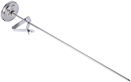 Edelstahl Kochthermometer 30,5 cm mit Clip – Ideal für Fleisch, Getränke und Kochen von 0℃ bis 300℃!