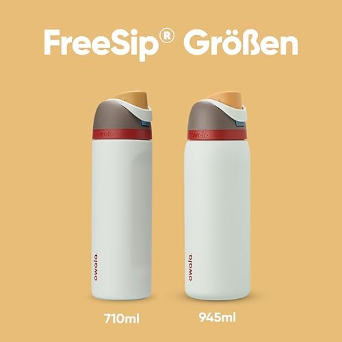 Owala FreeSip 710 ml Edelstahl Trinkflasche mit Strohhalm – BPA-frei für Sport, Fitness und Reisen, Foggy Tide