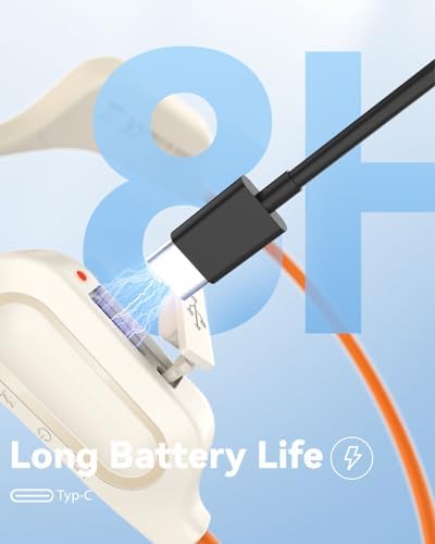 MONODEAL Knochenschall Kopfhörer Bluetooth 5.3 - IPX6 Wasserdicht & Typ-C zum Joggen und Radfahren