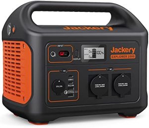Jackery Explorer 1000 – Tragbare Powerstation mit 1002Wh, 230V/1000W für Outdoor-Abenteuer