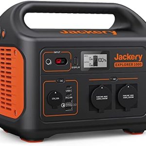 Jackery Explorer 1000 – Tragbare Powerstation mit 1002Wh, 230V/1000W für Outdoor-Abenteuer
