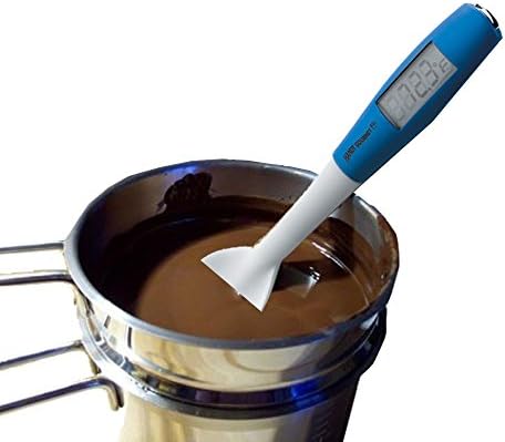 LACOR 62528 Silikon-Löffel mit 25 cm Sonde und Thermometer – Perfekt für präzises Kochen zuhause!