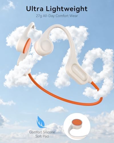MONODEAL Knochenschall Kopfhörer Bluetooth 5.3 - IPX6 Wasserdicht & Typ-C zum Joggen und Radfahren