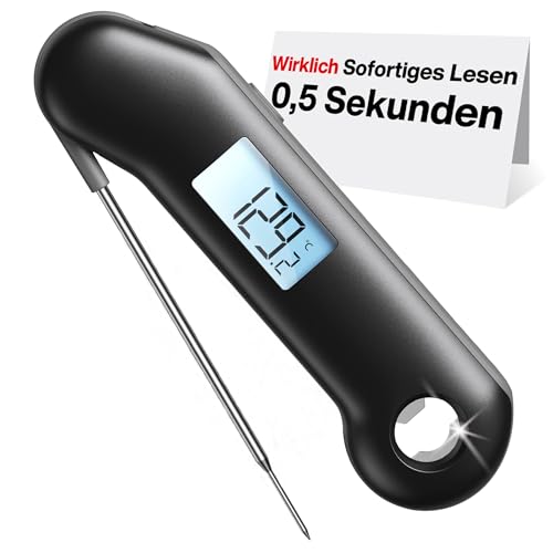 ThermoMaven F1 Turbo Fleischthermometer – 0,5s Sofortanzeige, IP67 Wasserdicht für Grill & BBQ