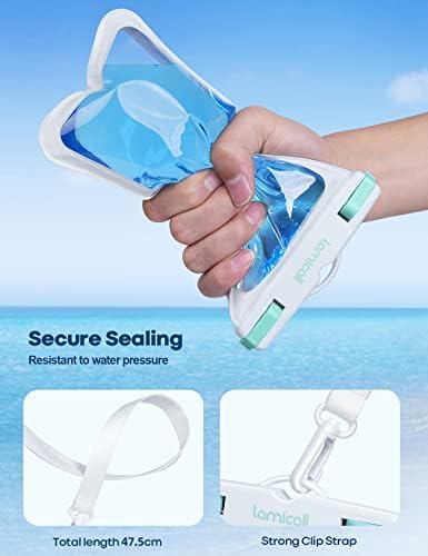 Lamicall Wasserdichte Handyhülle - IPX8 Unterwasser Tasche für Schwimmen, 2 Stück für iPhone & Samsung bis 7 Zoll