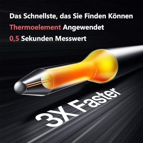 ThermoMaven F1 Turbo Fleischthermometer – 0,5s Sofortanzeige, IP67 Wasserdicht für Grill & BBQ