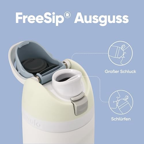 Owala FreeSip 710 ml Edelstahl Trinkflasche mit Strohhalm – BPA-frei für Sport, Fitness und Reisen, Foggy Tide