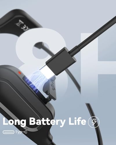 MONODEAL Knochenschall Kopfhörer Bluetooth 5.3 - IPX6 Wasserdicht & Typ-C zum Joggen und Radfahren