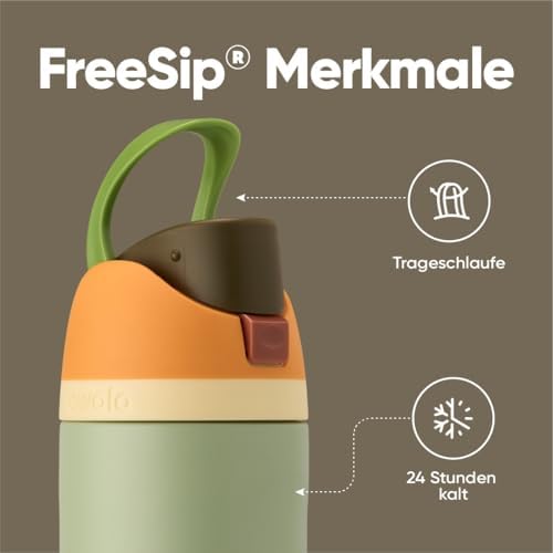 Owala FreeSip 710 ml Edelstahl Trinkflasche mit Strohhalm – BPA-frei für Sport, Fitness und Reisen, Foggy Tide