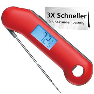 ThermoMaven F1 Turbo Fleischthermometer – 0,5s Sofortanzeige, IP67 Wasserdicht für Grill & BBQ