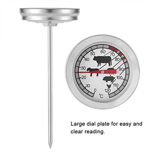 Küchenthermometer von – Edelstahl Kochthermometer mit Sonde für präzises Grillen & BBQ Spaß