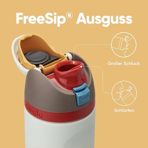 Owala FreeSip 710 ml Edelstahl Trinkflasche mit Strohhalm – BPA-frei für Sport, Fitness und Reisen, Foggy Tide