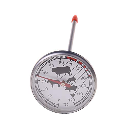 GUMEI Edelstahl Instant Read Thermometer für BBQ & Grill - Präzise Fleischmessung in Sekunden