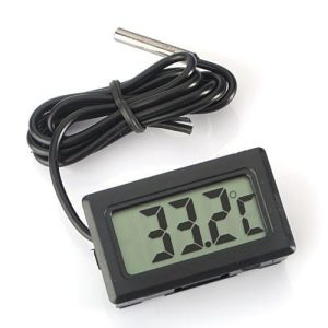 ARCELI Digitales LCD-Thermometer mit externer Sonde – Temperaturüberwachung für Kühlschrank, Gefrierschrank & Aquarium -