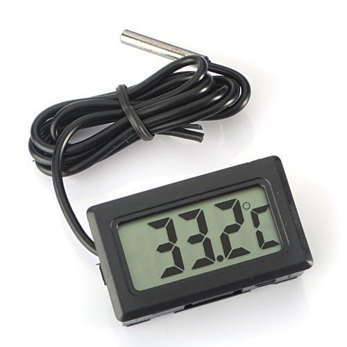 ARCELI Digitales LCD-Thermometer mit externer Sonde – Temperaturüberwachung für Kühlschrank, Gefrierschrank & Aquarium -
