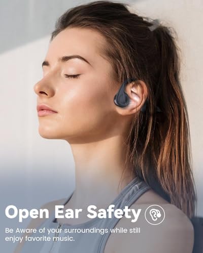 MONODEAL Knochenschall Kopfhörer Bluetooth 5.3 - IPX6 Wasserdicht & Typ-C zum Joggen und Radfahren