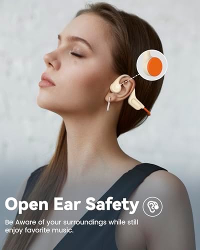MONODEAL Knochenschall Kopfhörer Bluetooth 5.3 - IPX6 Wasserdicht & Typ-C zum Joggen und Radfahren