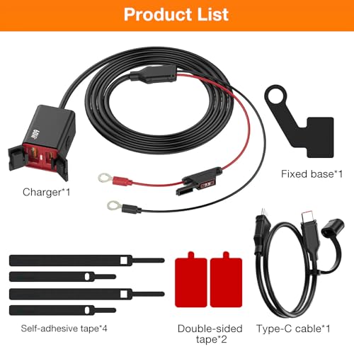 60W Motorrad USB Steckdose 12V - IPX6 wasserdicht, QC |0 & PD |0 für sicheres Laden unterwegs