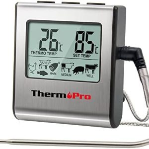 ThermoPro TP16 Digitales Fleischthermometer mit Timer – Ideal für BBQ und Grillen