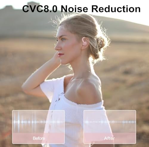 Sportliche Bluetooth Kopfhörer - Kabellos mit 5.3, ENC Mikrofon, 48Std Tiefbass und IPX7 Wasserfest!