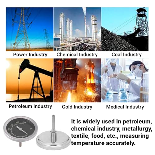 Edelstahl Grillthermometer – Präzises Zifferblatt & Zeiger für optimale Grillresultate 50-400 ℃