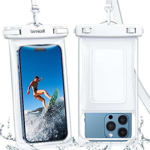 Lamicall Wasserdichte Handyhülle - IPX8 Unterwasser Tasche für Schwimmen, 2 Stück für iPhone & Samsung bis 7 Zoll
