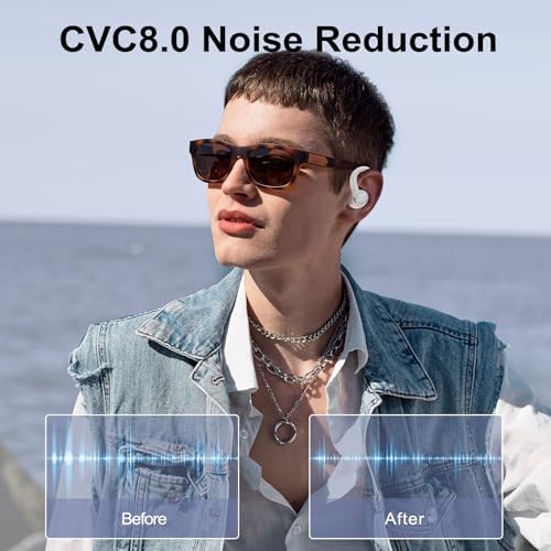 Sportliche Bluetooth Kopfhörer - Kabellos mit 5.3, ENC Mikrofon, 48Std Tiefbass und IPX7 Wasserfest!