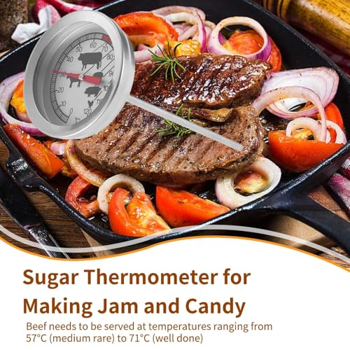 Küchenthermometer von – Edelstahl Kochthermometer mit Sonde für präzises Grillen & BBQ Spaß