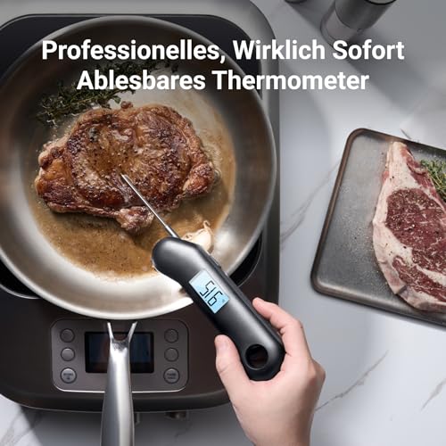 ThermoMaven F1 Turbo Fleischthermometer – 0,5s Sofortanzeige, IP67 Wasserdicht für Grill & BBQ