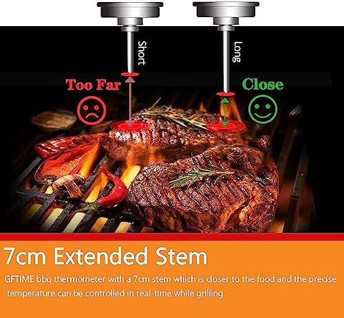 GFTIME Edelstahl Thermometer Ø6CM für Weber Kettle & Smoker – Präzise Temperaturmessung beim BBQ