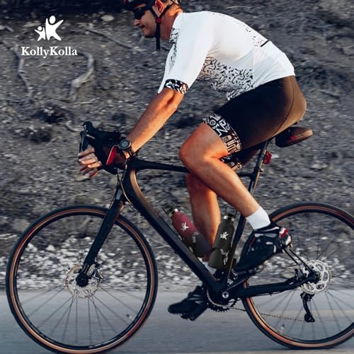 KollyKolla Edelstahl Trinkflasche 1L – Auslaufsichere, BPA-freie Thermoskanne mit Strohhalm für Sport & Reisen