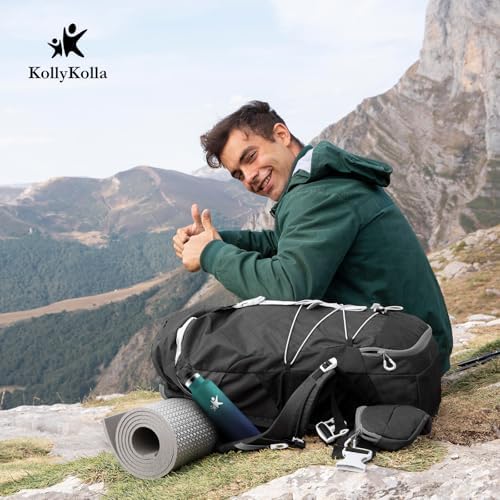 KollyKolla Edelstahl Trinkflasche 1L – Auslaufsichere, BPA-freie Thermoskanne mit Strohhalm für Sport & Reisen