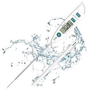 BOMATA IPX7 Wasserfestes Lebensmittelthermometer mit langer Sonde für Kochen und Grillen